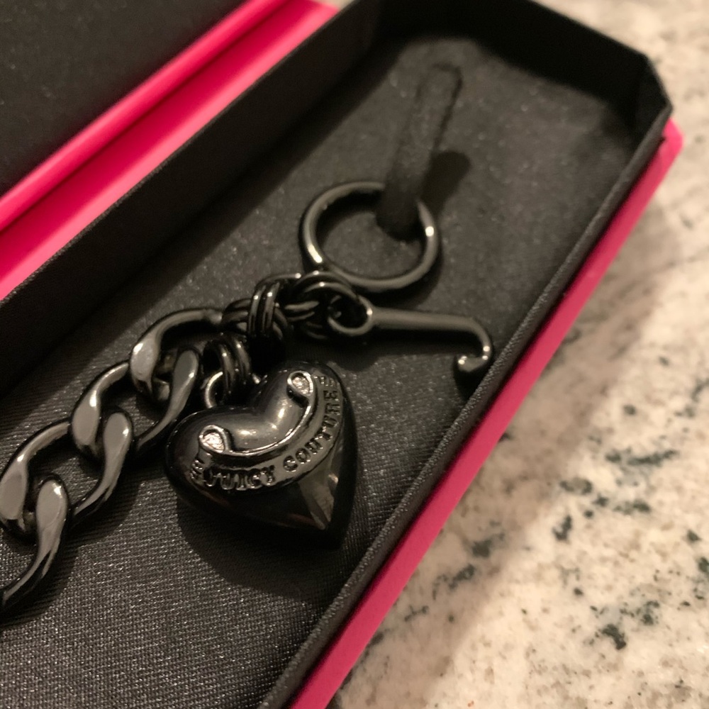 Juicy Couture Black Chain Charm Bracelet